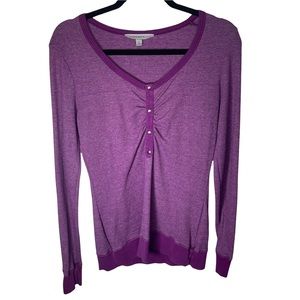 Athleta Purple Long Sleeve Tee